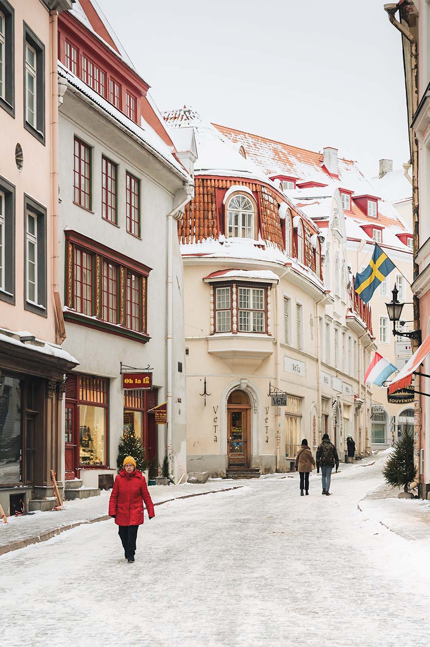 Vanalinn: Tallinn’s Oude Stad in de sneeuw