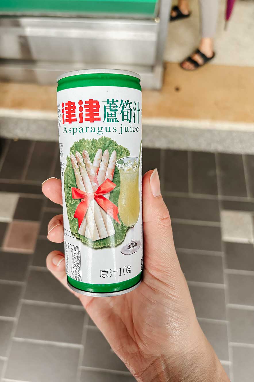 Taipei Eats food tour - asperge sap