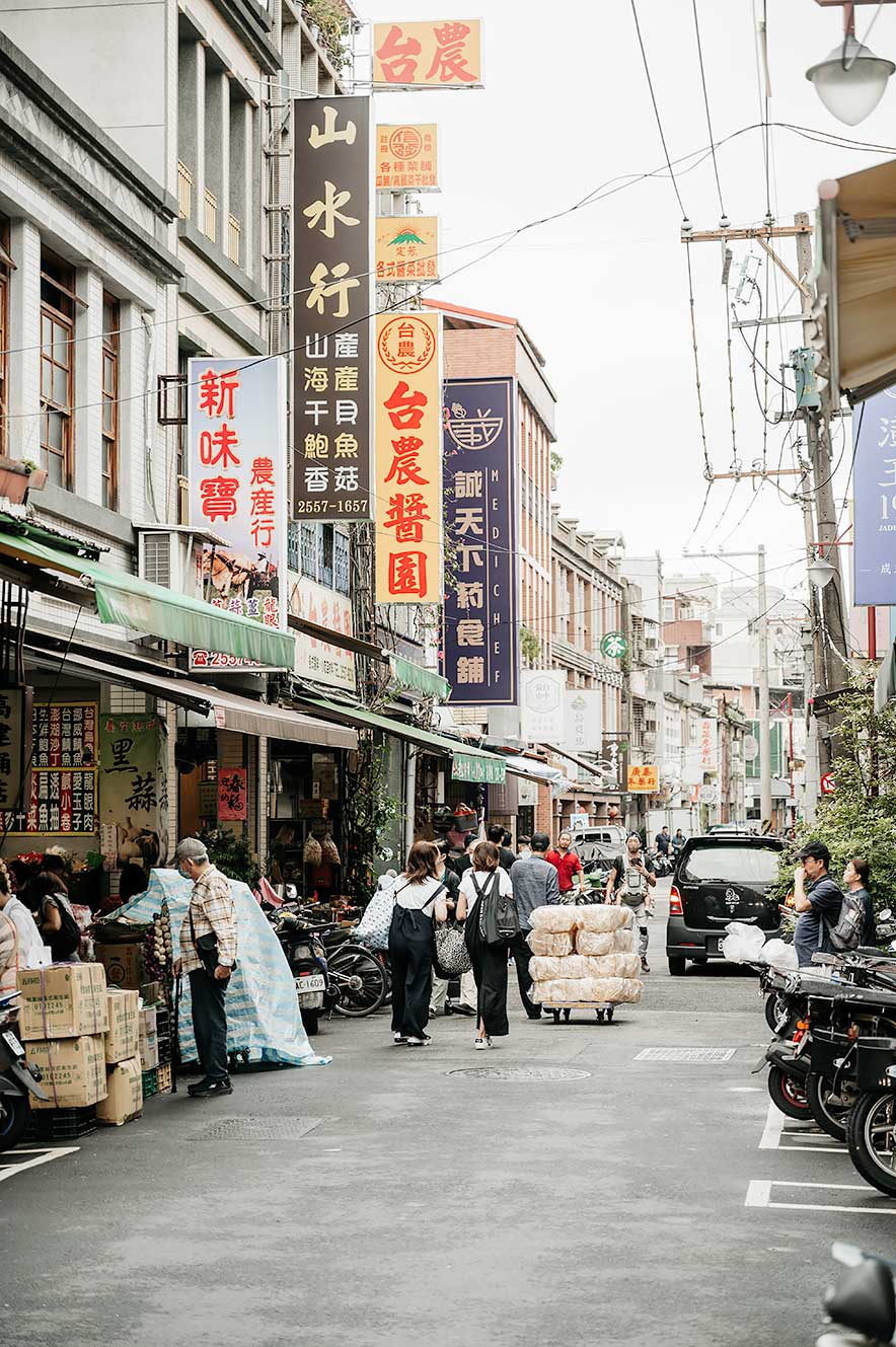 Dihua straat, de oudste straat in Taipei