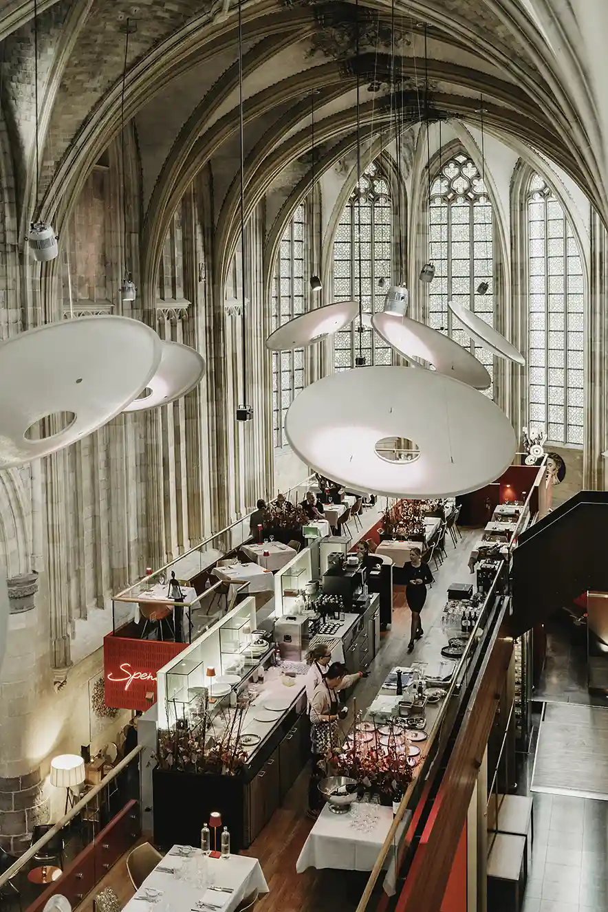 Spencer's Restaurant in Kruisherenhotel Maastricht. Lekker eten in een 5-sterrenhotel.