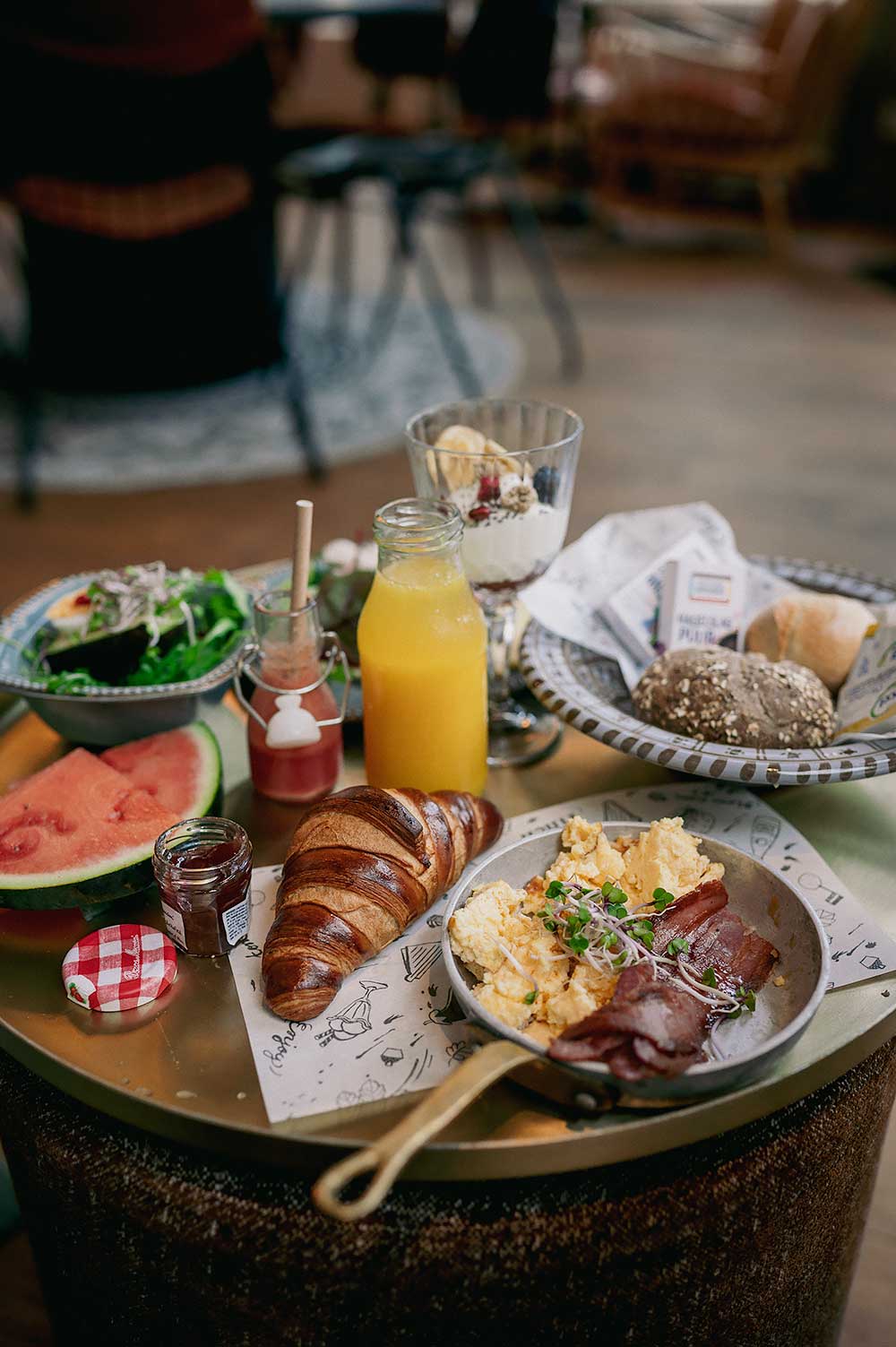 Ontbijt bij Boutique Hotel Finch in Deventer. Een van de leukste boutique hotels in Nederland.