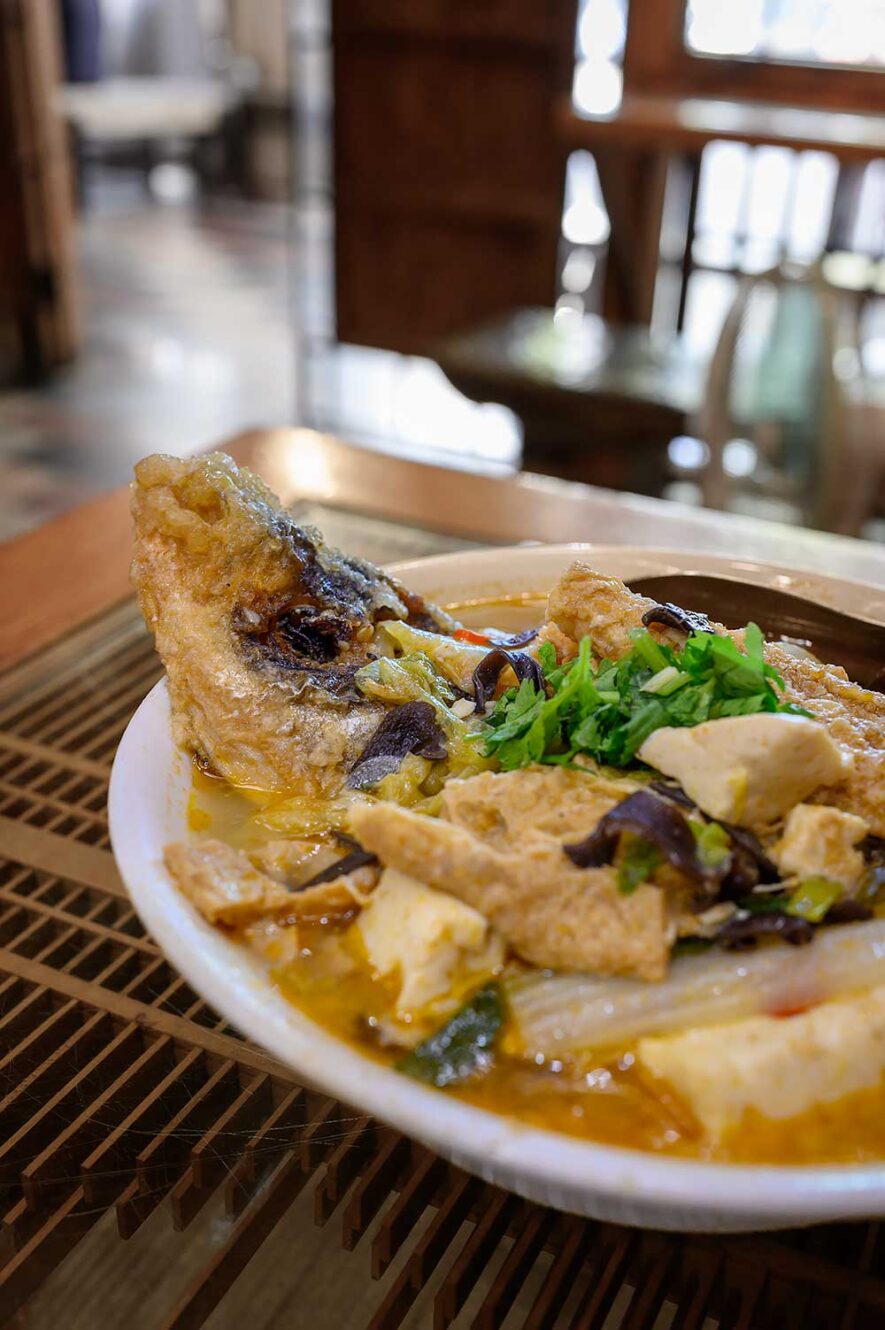 Restaurant Smart Fish in Chiayi, Taiwan. Beroemd vanwege de fish head stew uit Netflix Street Food Asia.