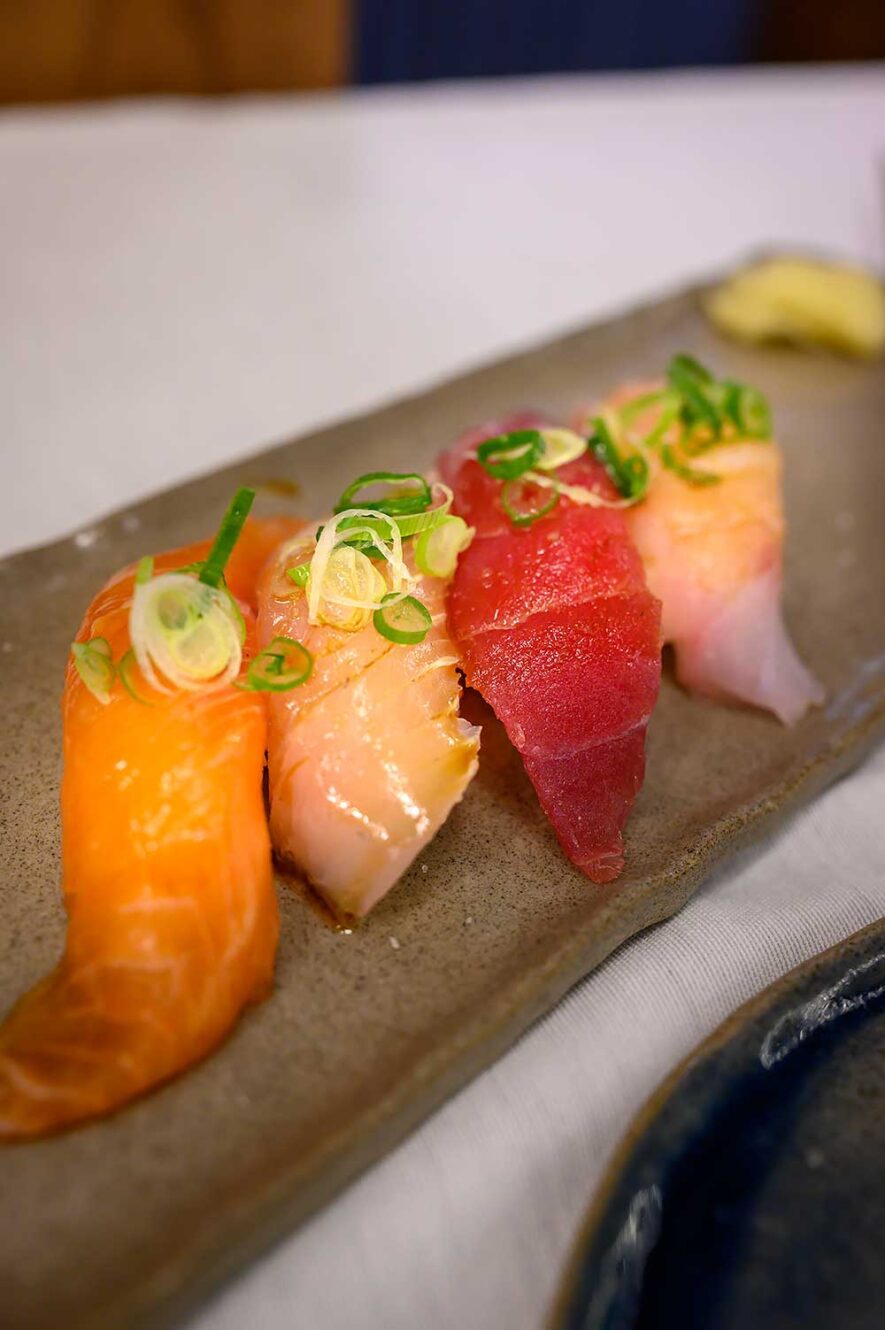 Sushi bij modern vis restaurant Manu in Athene