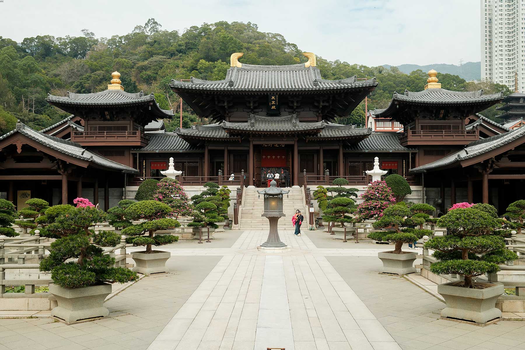 Chi Lin Nunnery in Kowloon, Hong Kong
