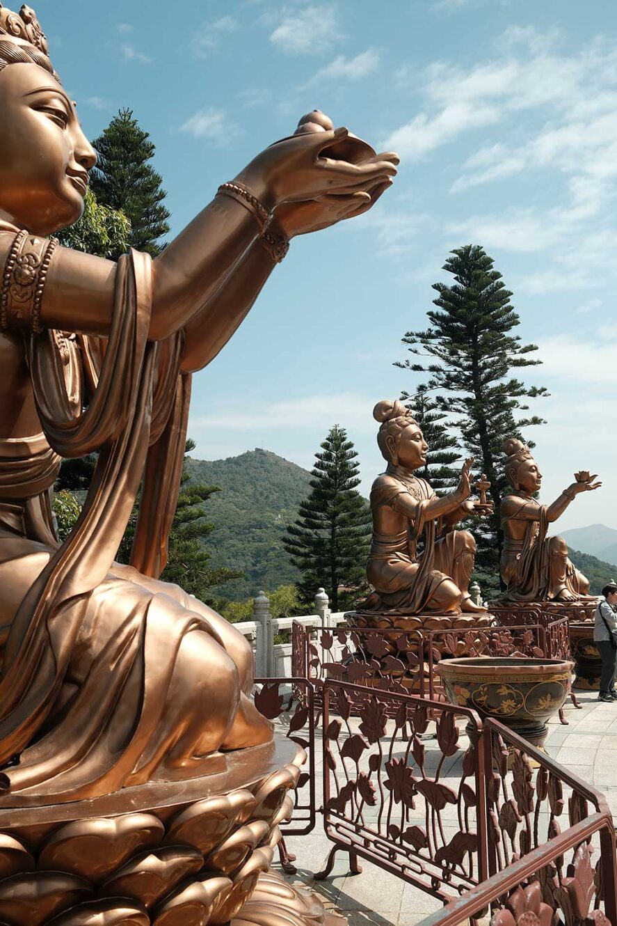 Beelden rondom de Big Buddha in Hong Kong
