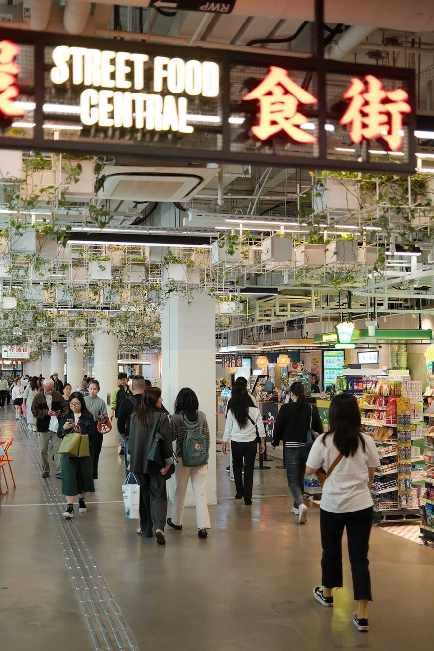 Street Food Central in Central Market in Hong Kong