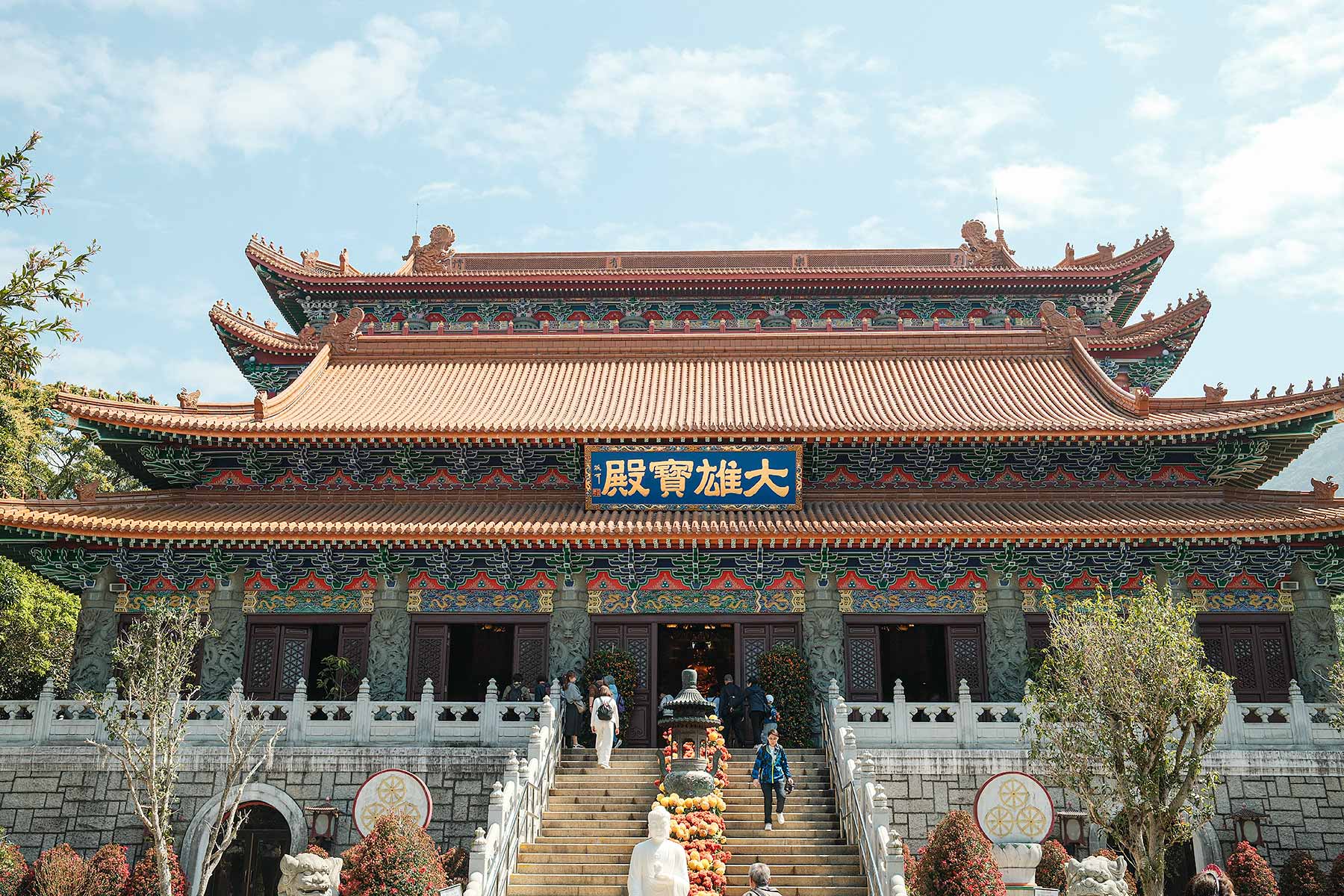 Po Lin Monastery dat je kan bezoeken in combinatie met de Big Buddha in Hong Kong