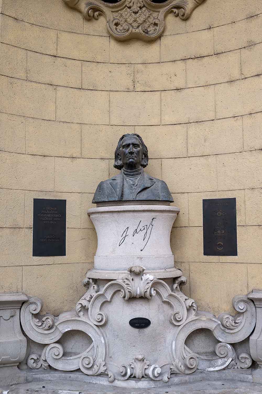 Standbeeld van Franz Liszt in Boedapest