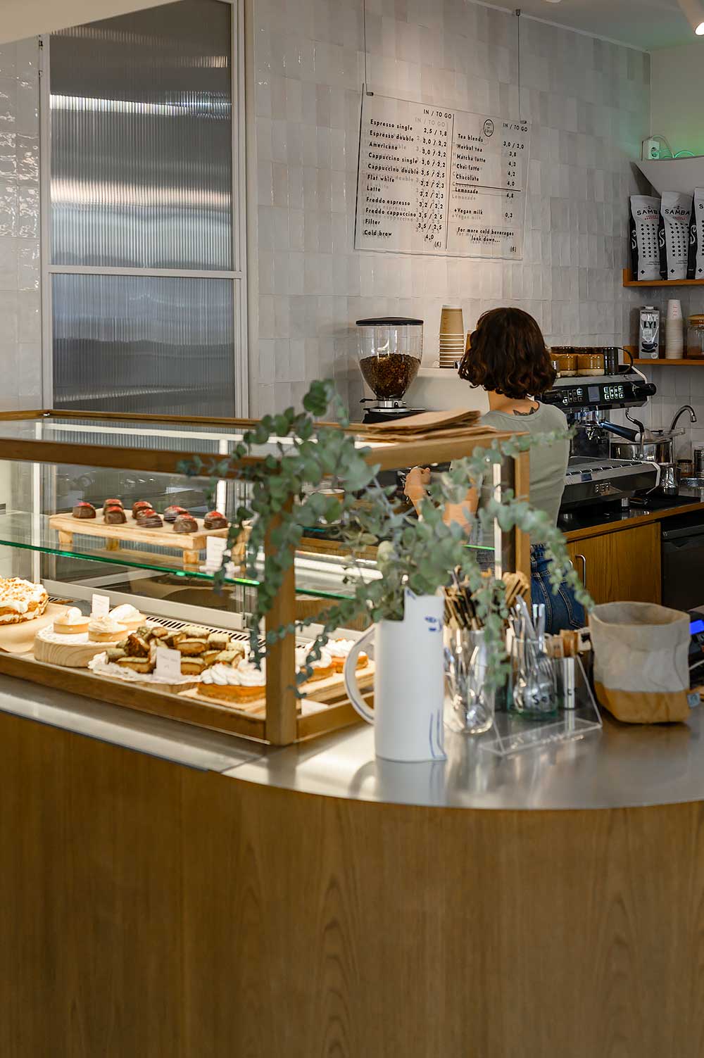 Koffiehoek bij concept store Ere in Athene