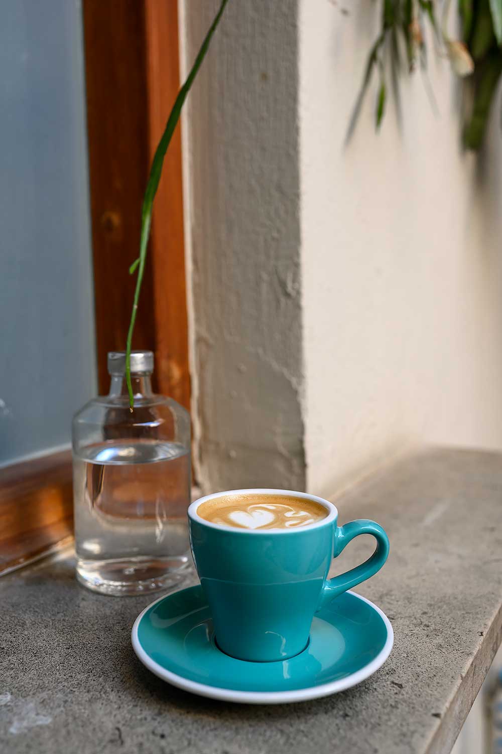 Cappuccino bij Minu in Athene