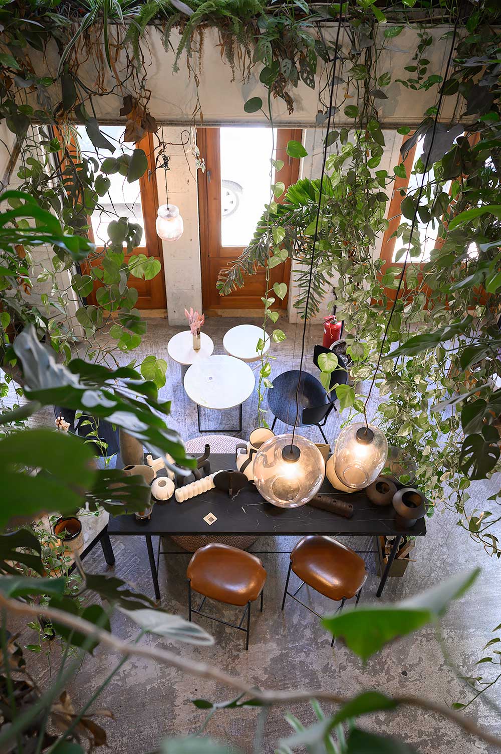 Minu cafe en planten in Athene