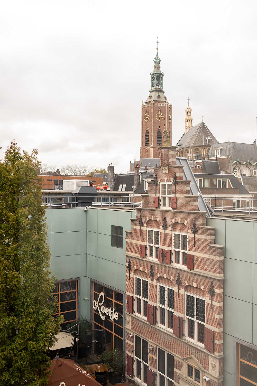 View of Haagsche Bluf and church from the Collector hotel