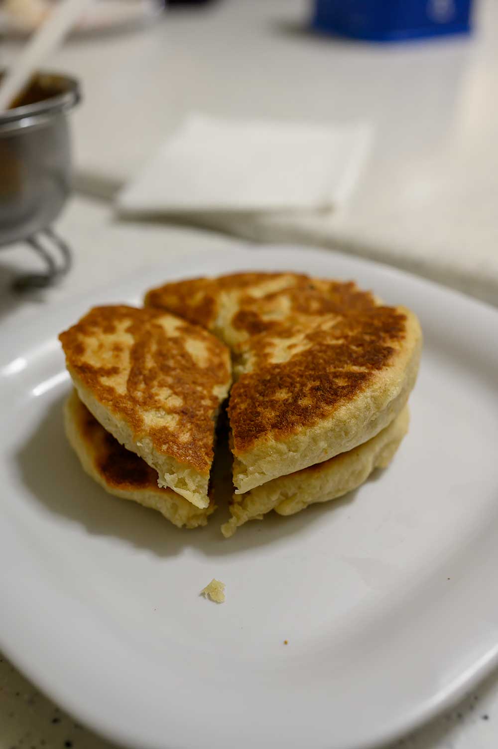 Gorditas de nata dulces during a street food at night tour by Eat like a local in Mexico City