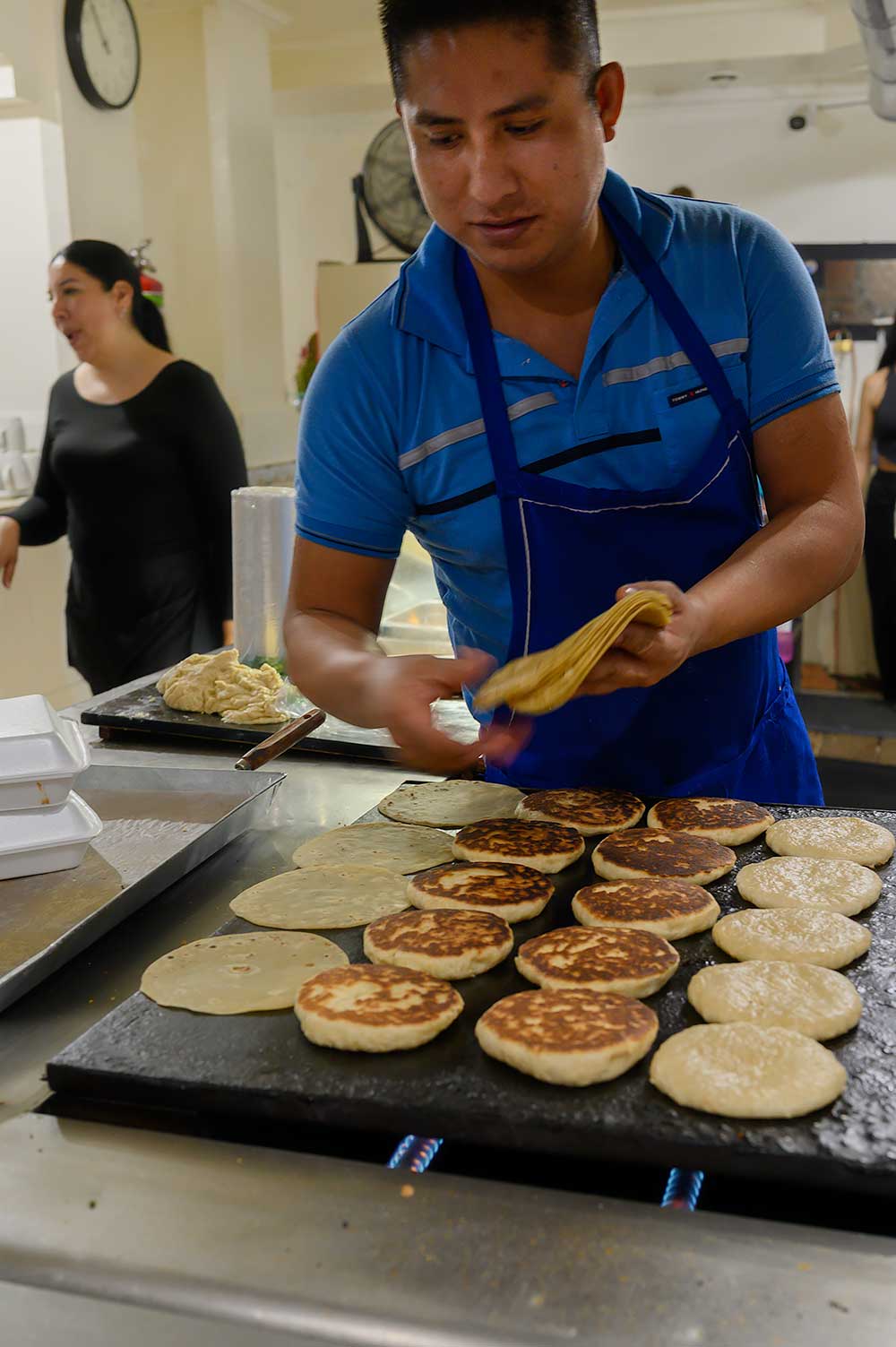 Gorditas de nata dulces during a street food at night tour by Eat like a local in Mexico City