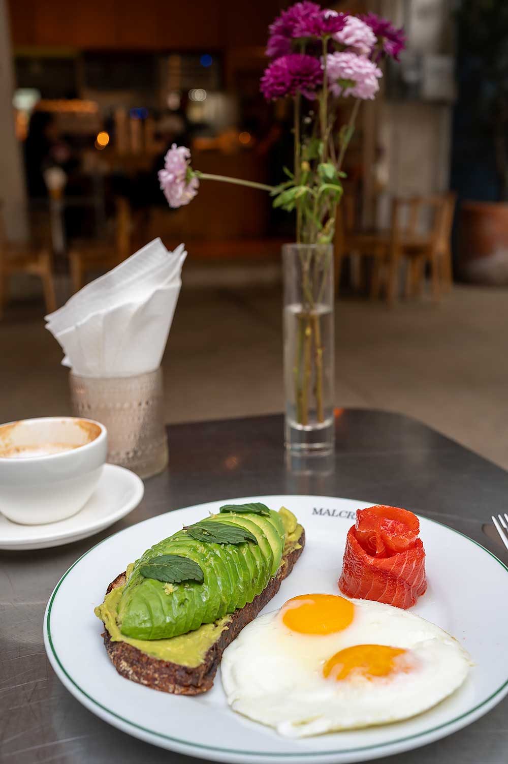 Weekend brunch in Condessa, Mexico City at Malcriado