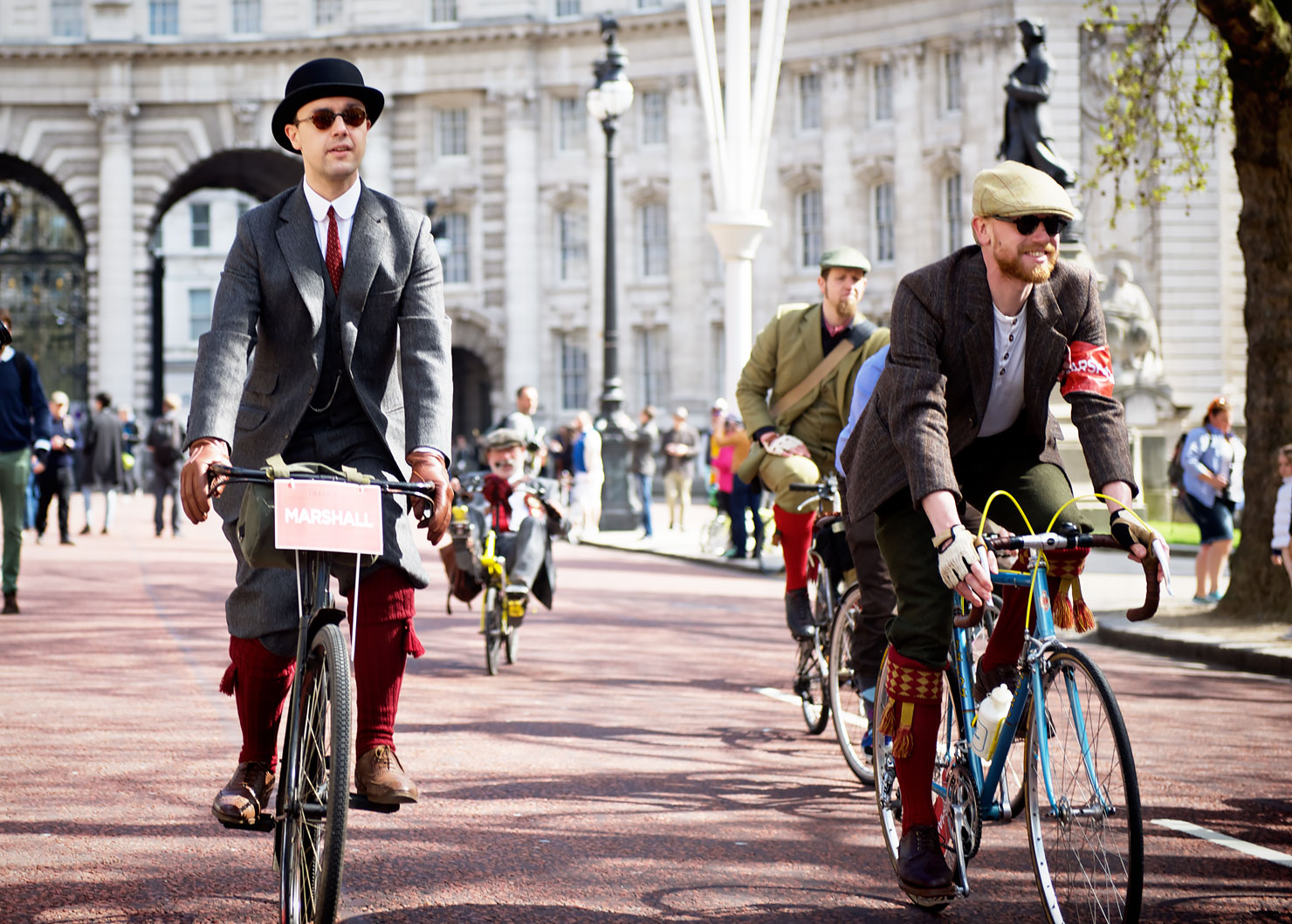The Tweed Run London: London's most stylish bike ride - Starting point at The Mall