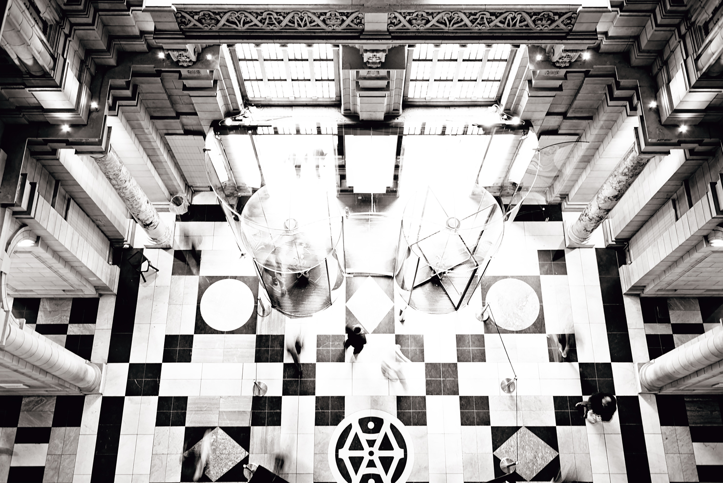 V&A (Victoria and Albert) Museum in London in Black & White