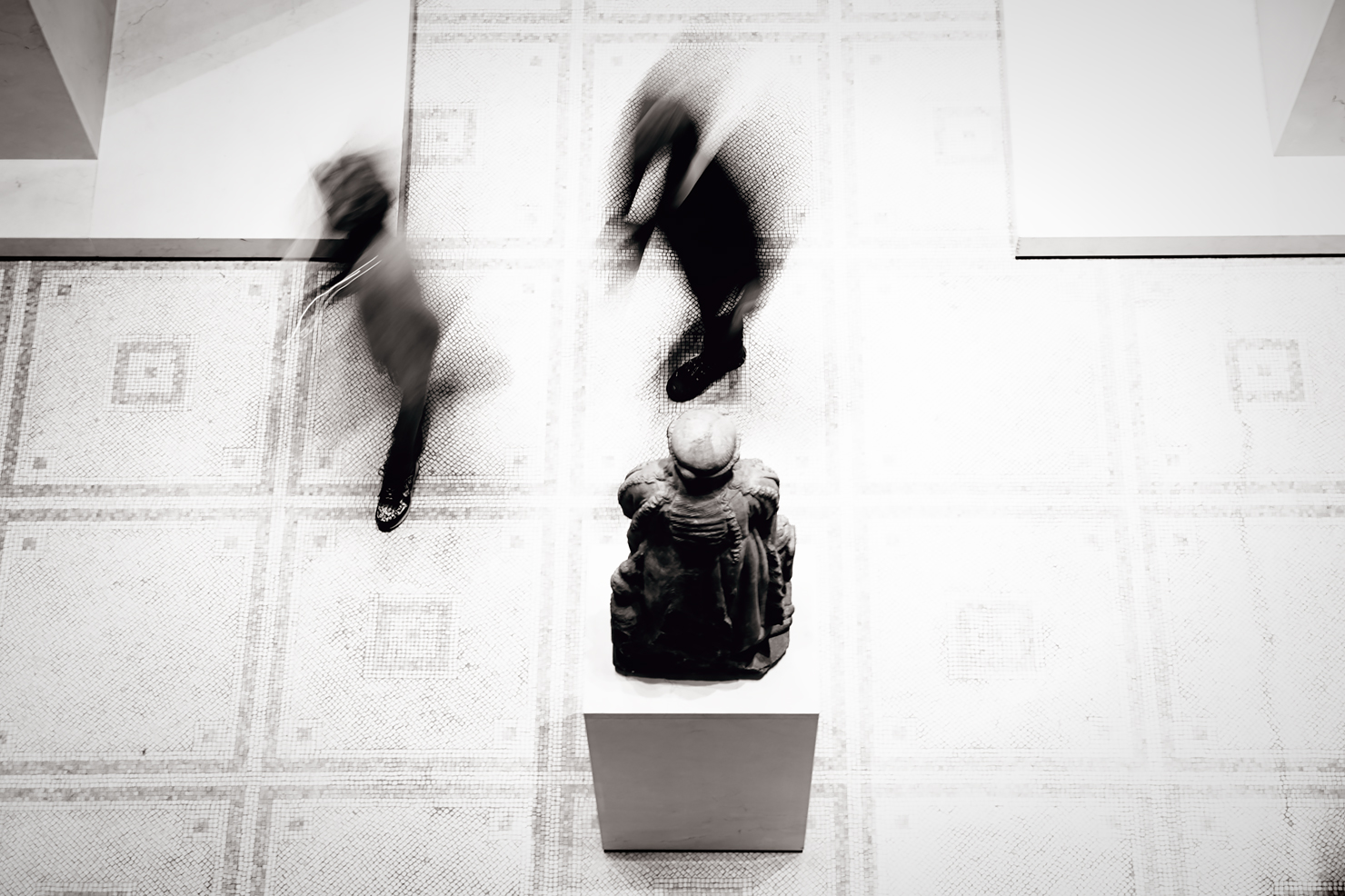 V&A (Victoria and Albert) Museum in London in Black & White