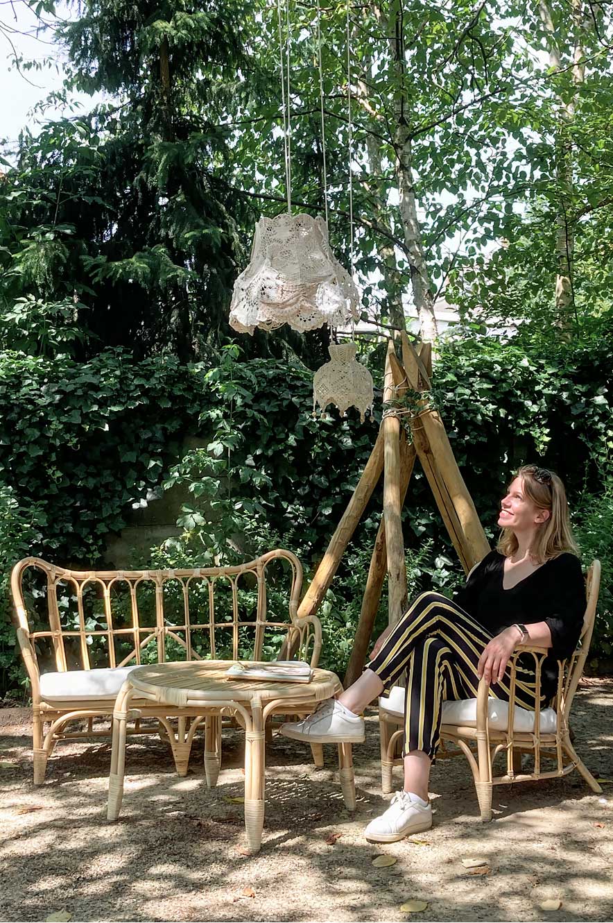 Jacintha in de Stiltetuin van Bluebirds in the Backyard in Dordrecht