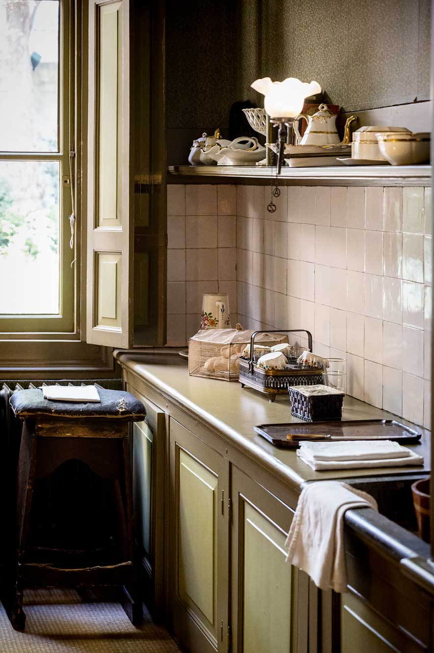 Bijkeuken in Huis van Gijn, museum in Dordrecht