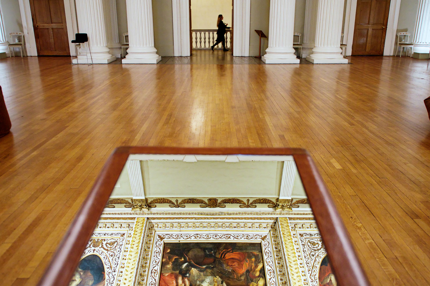 Banqueting House - Banqueting Hall with the famous ceiling painted by Rubens in London