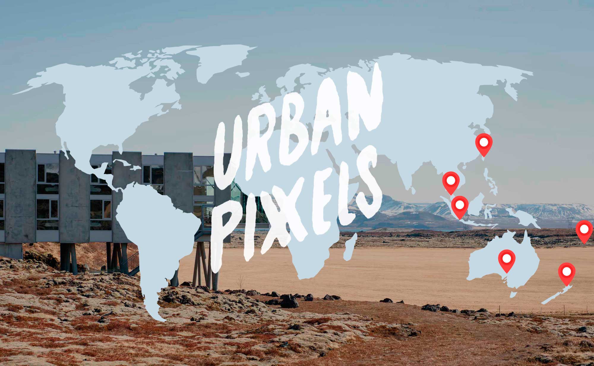 Sabbatical Urban Pixxels World Map Logo 2