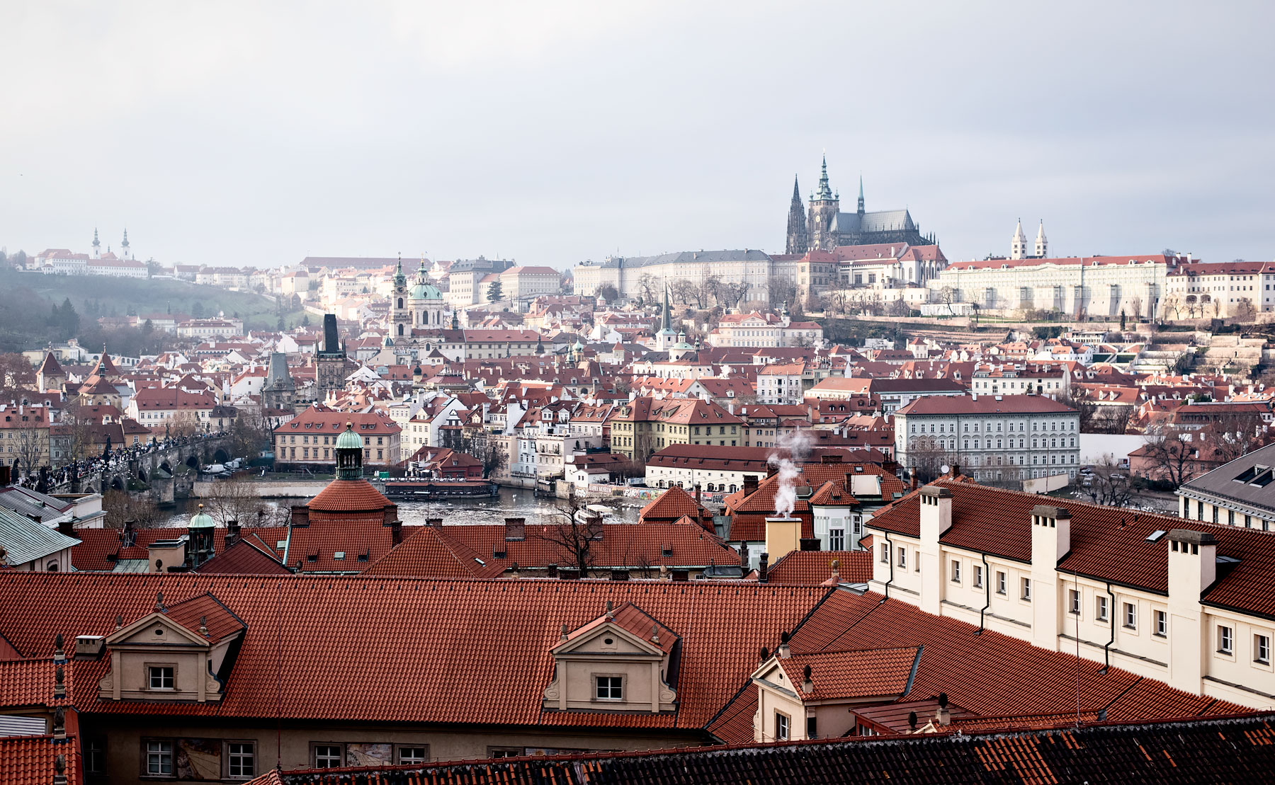 View of Prague from the astronomical tower at the Klementinum. More photos and a video of Prague on Urban Pixxels.