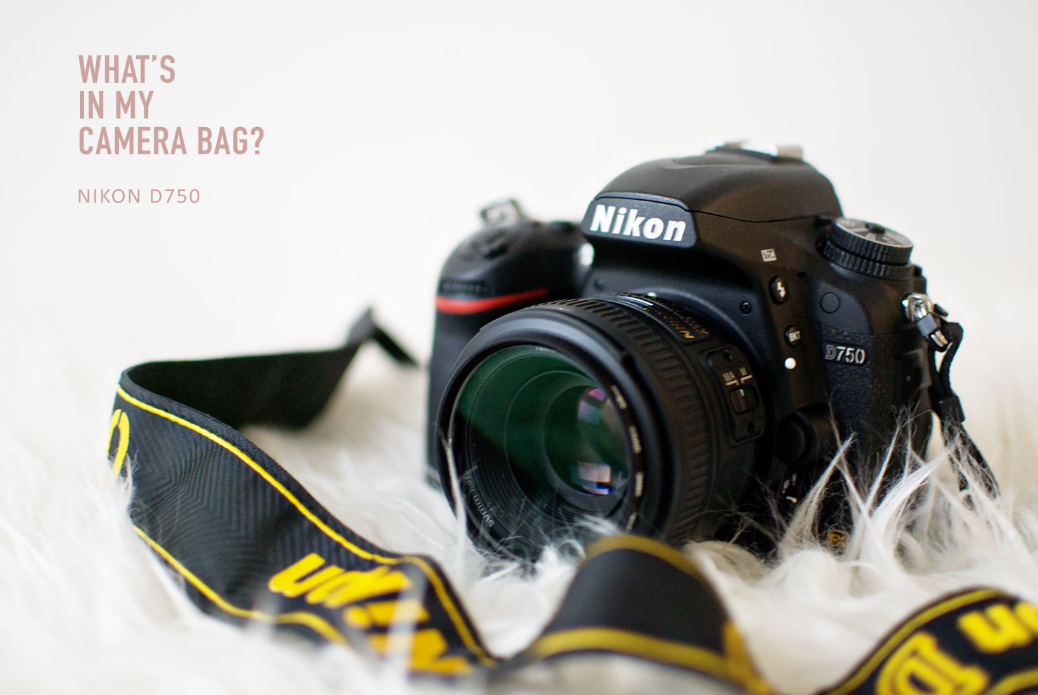 What's in my camera bag? My new full frame camera: Nikon D750