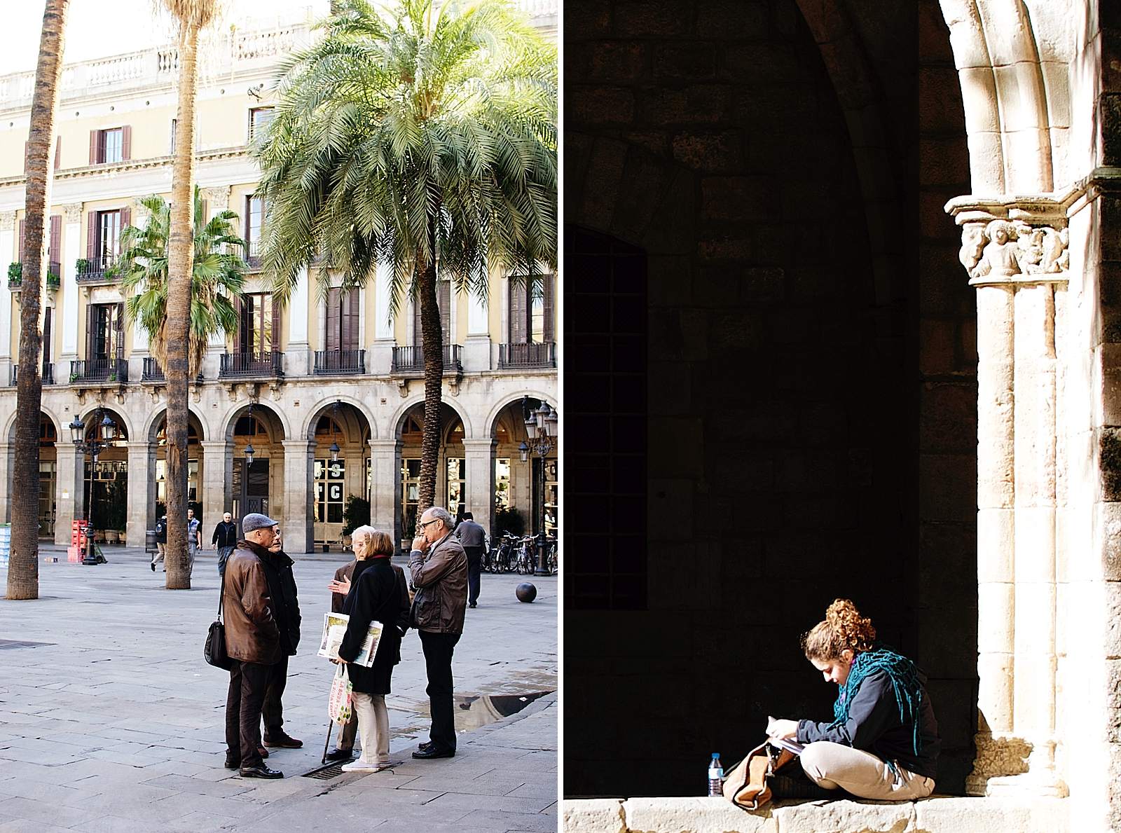 Placa Reial in Barcelona
