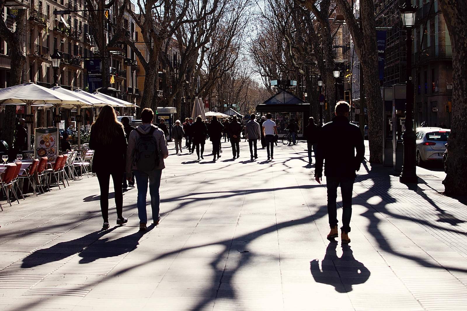 La Rambla in sunny Barcelona