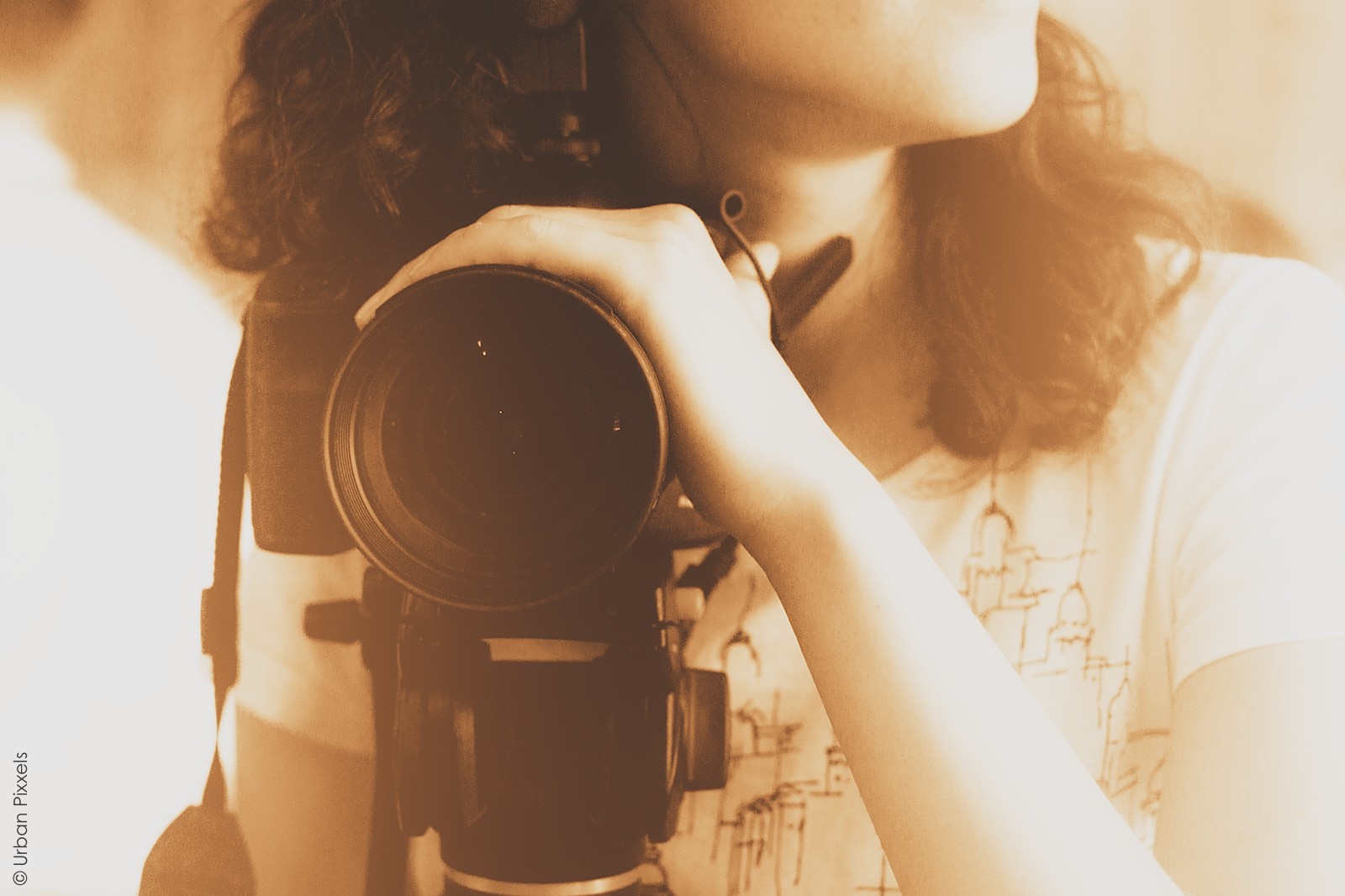 Camera filming Anne's Kitchen in London