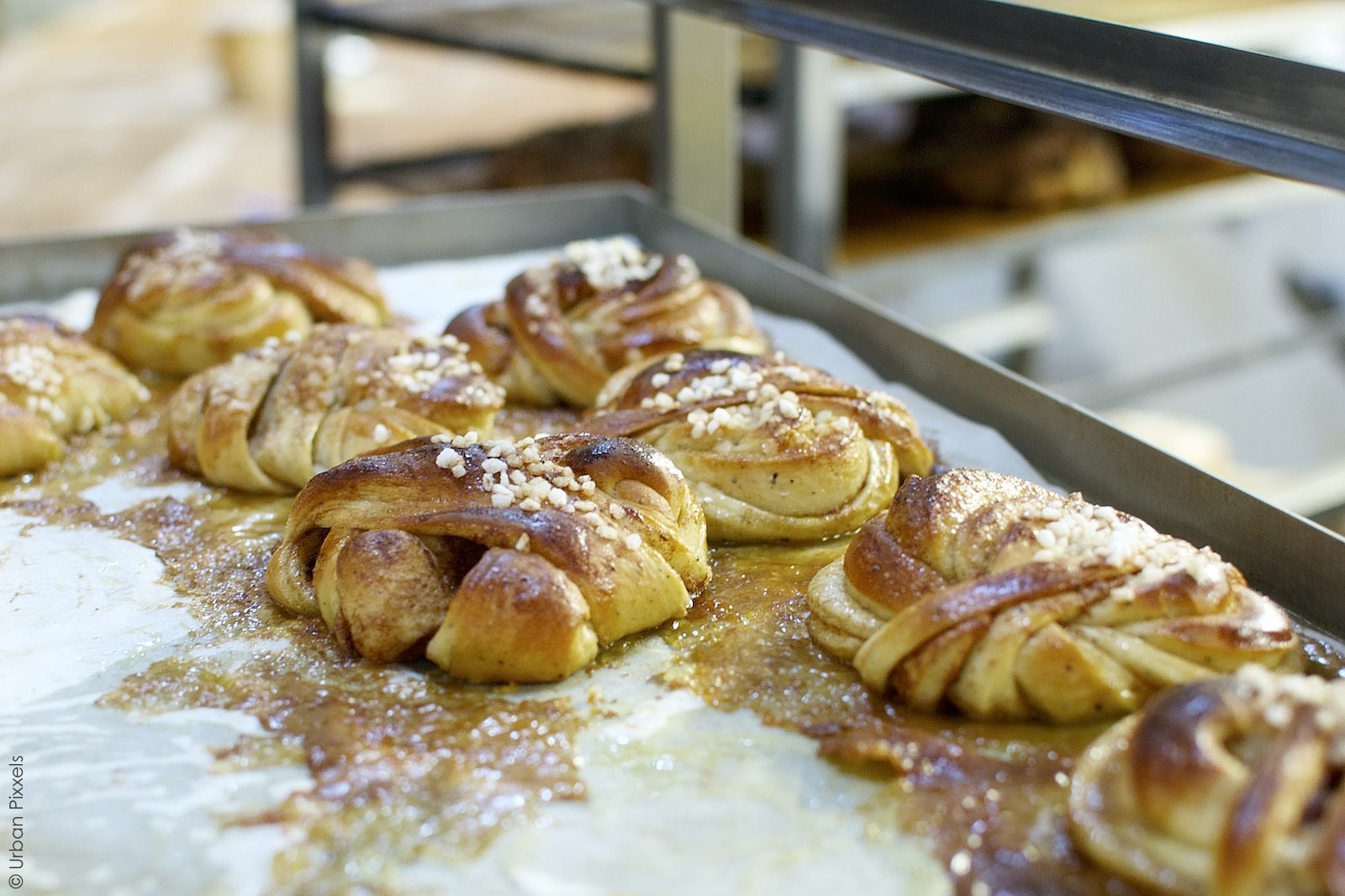 Cinnamon buns at Fabrique Bakery, London