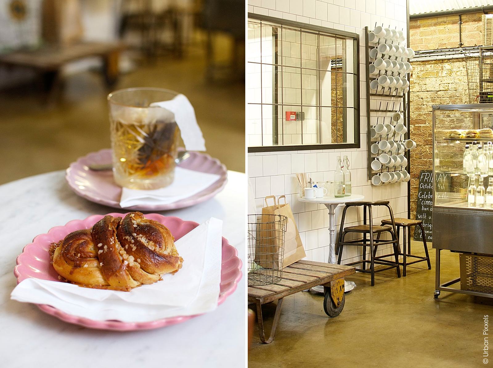 Cinnamon bun at Fabrique Bakery London