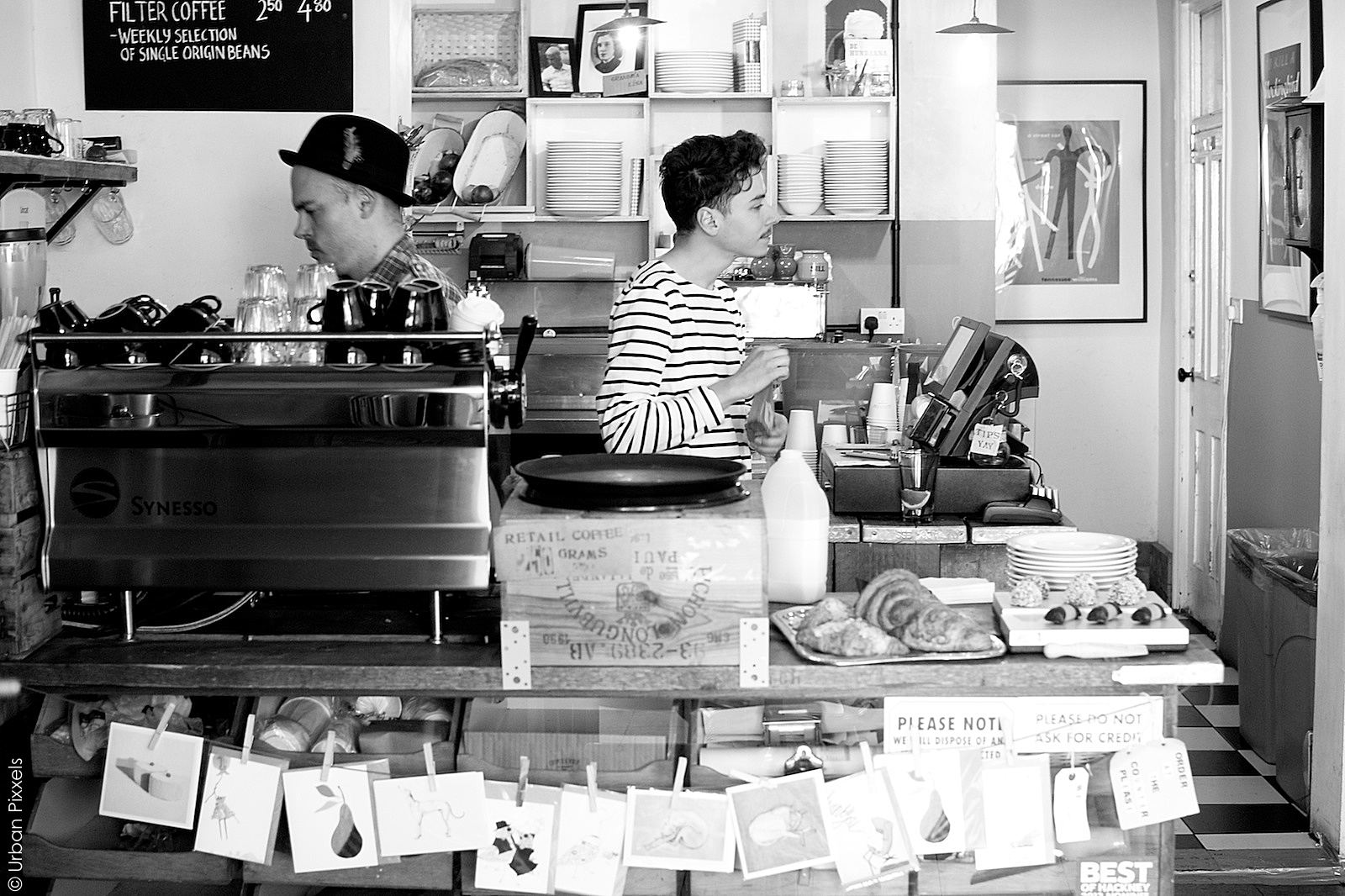 Coffee at Cooper and Wolf in Hackney, London