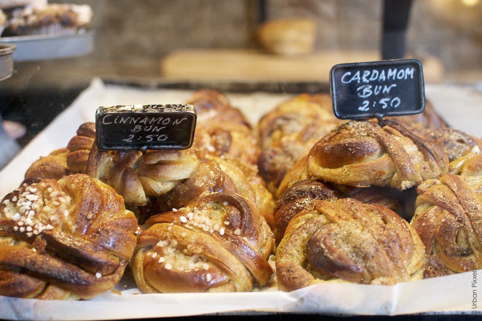 Cinnamon and Cardamon Buns at Fabrique bakery, London