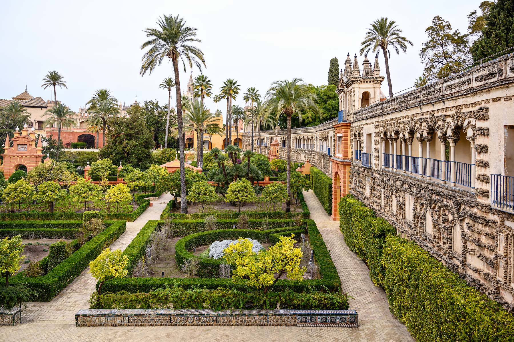 Bezienswaardigheden in Sevilla: Real Alcázar de Sevilla, het koninklijk paleis van Sevilla. Een van de leukste dingen om te doen in Sevilla. 