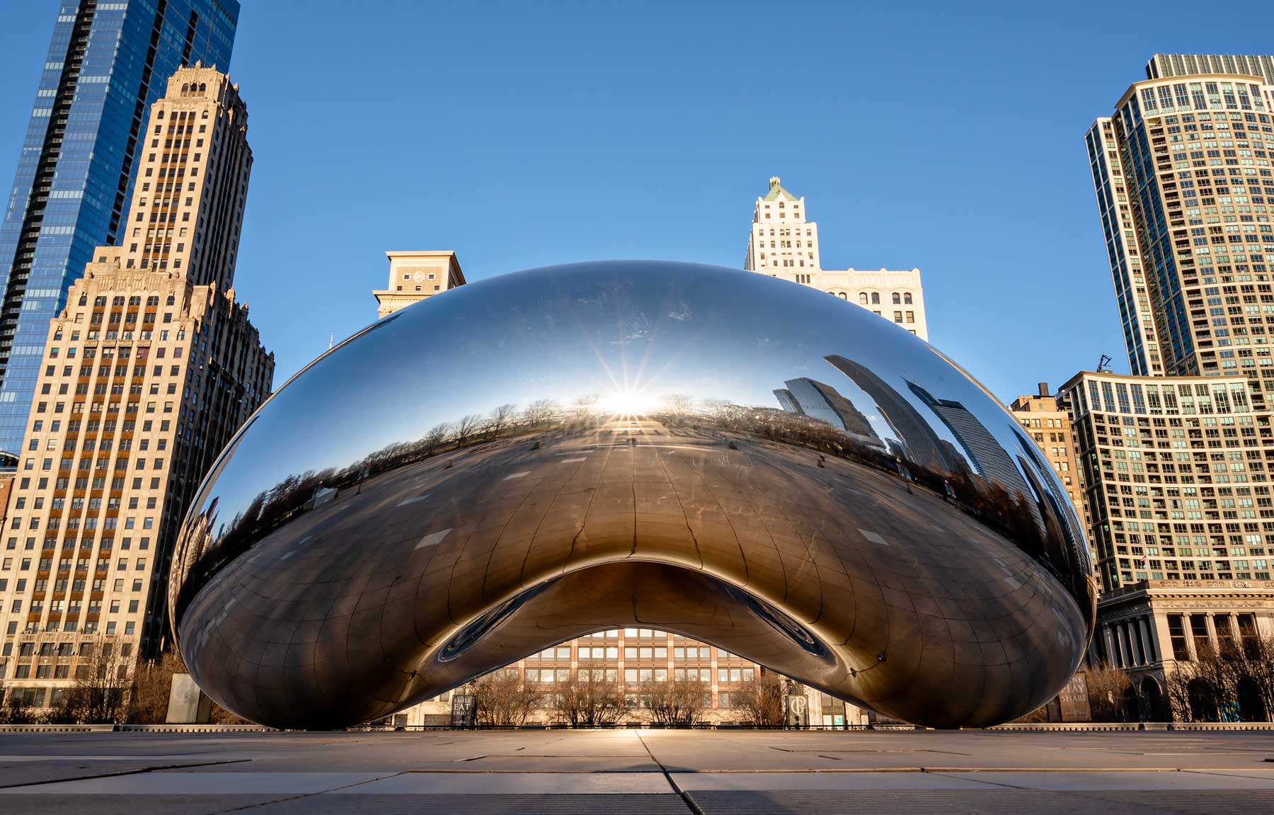 Cloud Gate - also known as The Bean by Anish Kapoor in Millennium Park, Chicago. The 15 Best Things to Do and See in Chicago